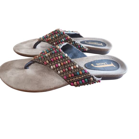 J.Renee Beaded Sandals size 7 - Picture 2 of 3